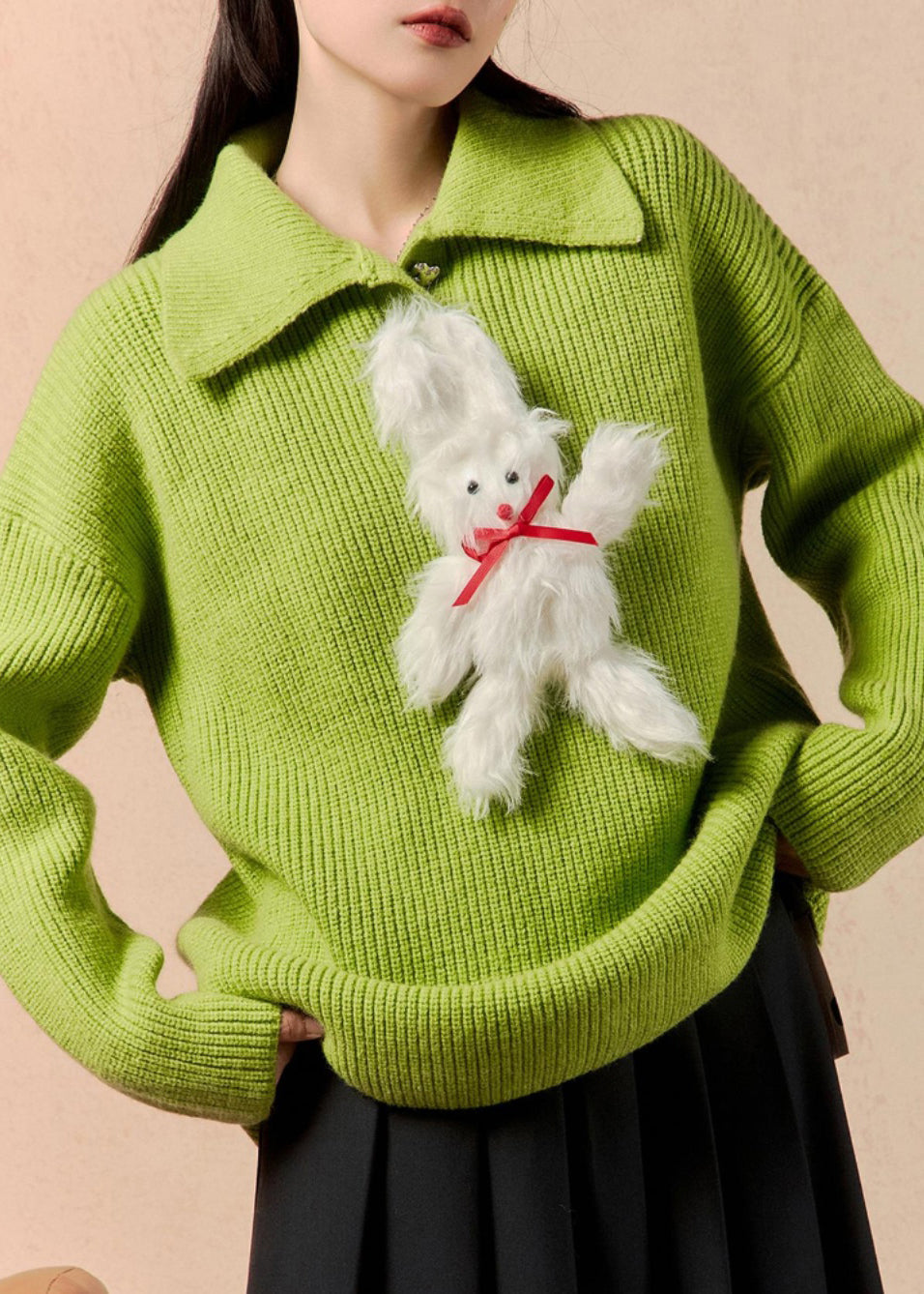 A Vintage Style Sweater with Delicate Timeless Details