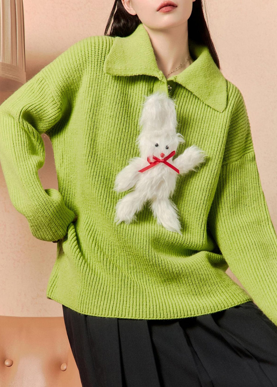 A Vintage Style Sweater with Delicate Timeless Details