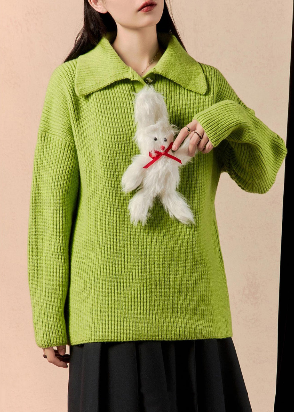 A Vintage Style Sweater with Delicate Timeless Details