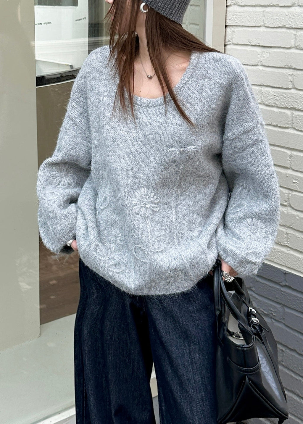 A Vintage Style Sweater with Delicate Timeless Details
