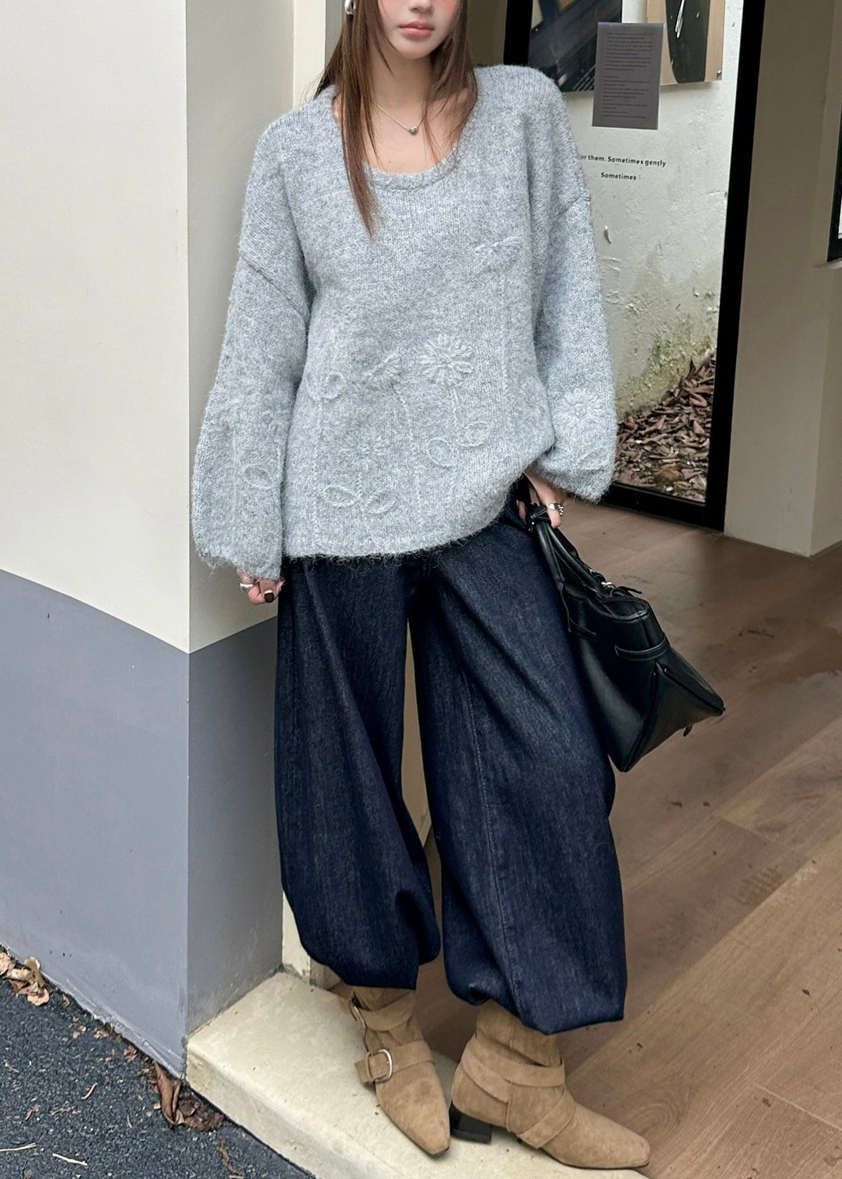 A Vintage Style Sweater with Delicate Timeless Details
