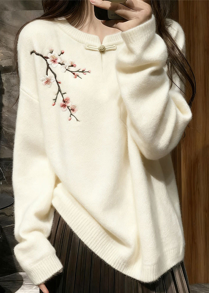 A Vintage Style Sweater with Delicate Timeless Details